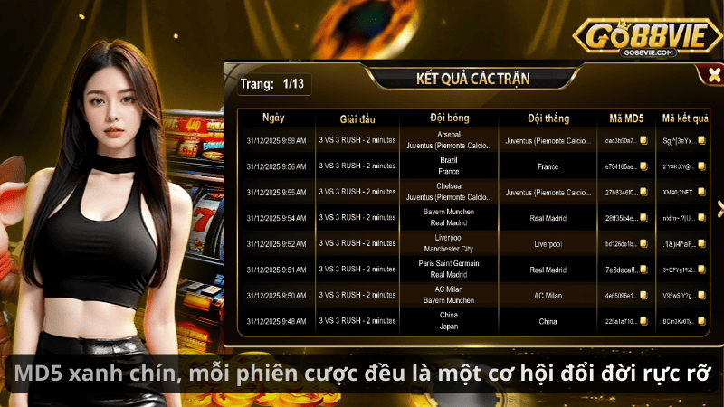 MD5 xanh chín, mỗi phiên cược đều là một cơ hội đổi đời rực rỡ