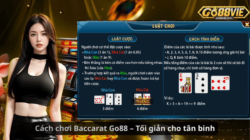 Cách chơi Baccarat Go88 – Tối giản cho tân binh