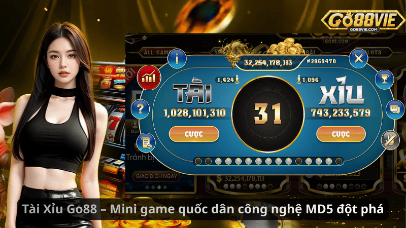 Tài Xỉu Go88 – Mini game quốc dân công nghệ MD5 đột phá